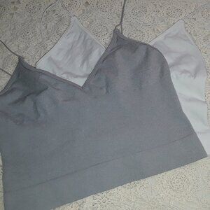 Intimately Free People Ribbed V-Neck Brami Lot of 2